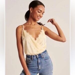 A&F Wrap Front Cami Bodysuit